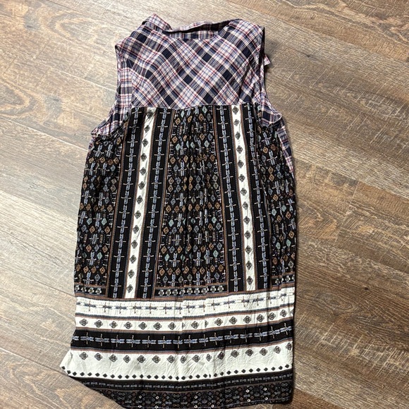 Oddy Boho Plaid Button Down Shirt - Picture 5 of 7